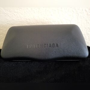 Balenciaga Textured Black Eyewear Case
